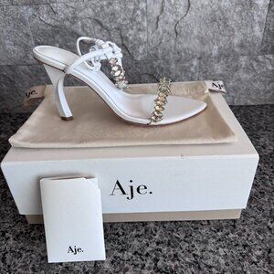 AJE Women's Jewel Ankle Strap High Heel - NEVER WORN, ORDERED WRONG SIZE